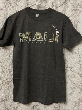 Alstyle Maui Hawaii Classic Tee Charcoal size small